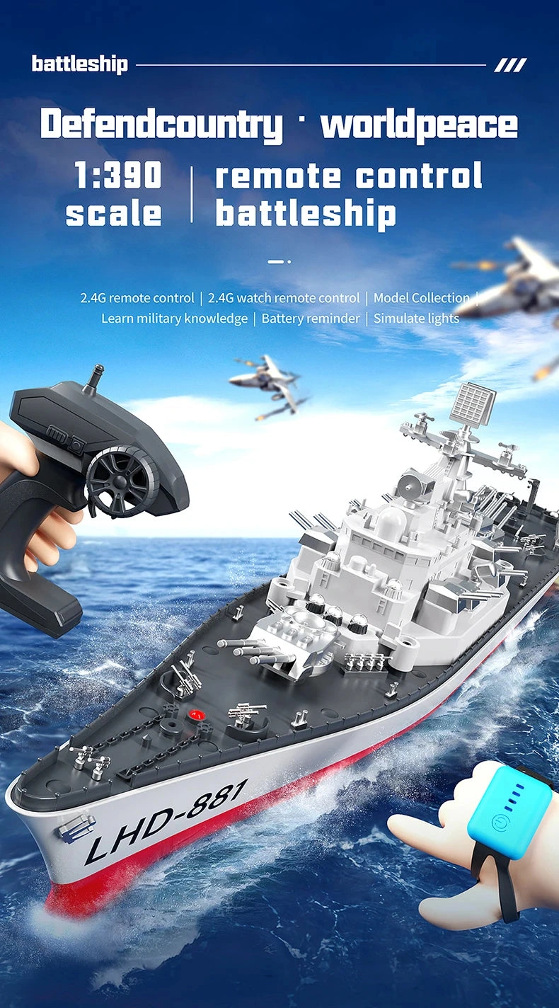 Epic RC Battleship: Royal Navy Destroyer - 2.4G Combat Model!